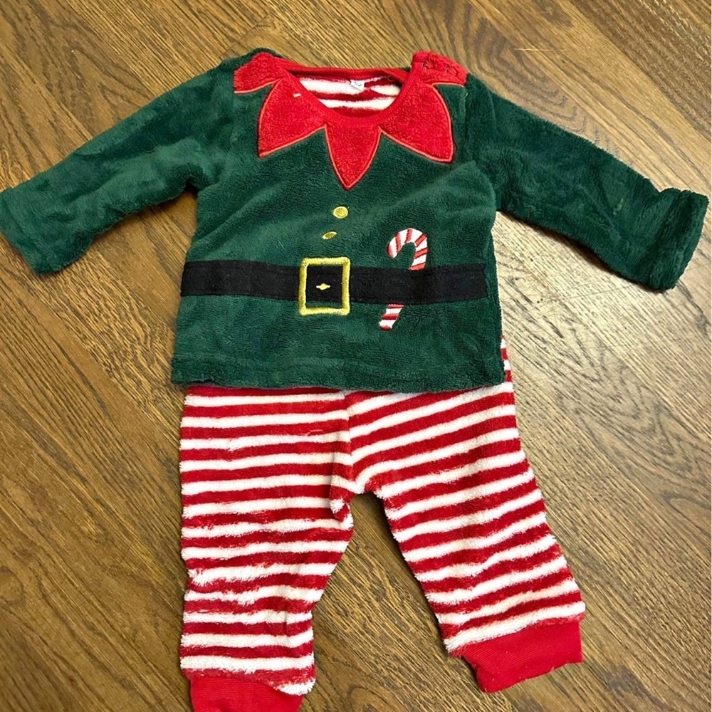 Festive Elf Costume for Kids - Green and Red